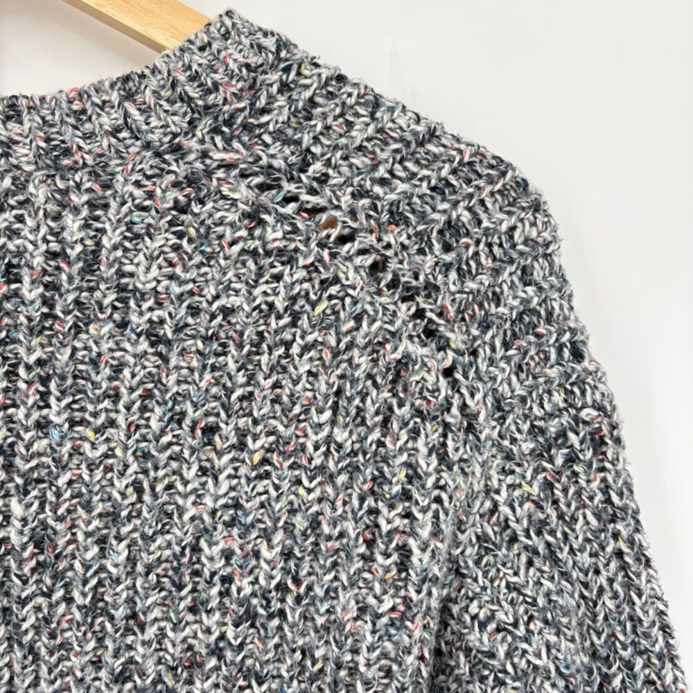 Marine Layer Quinn Oversized Sweater Blue Multi, Large - Picture 8 of 10